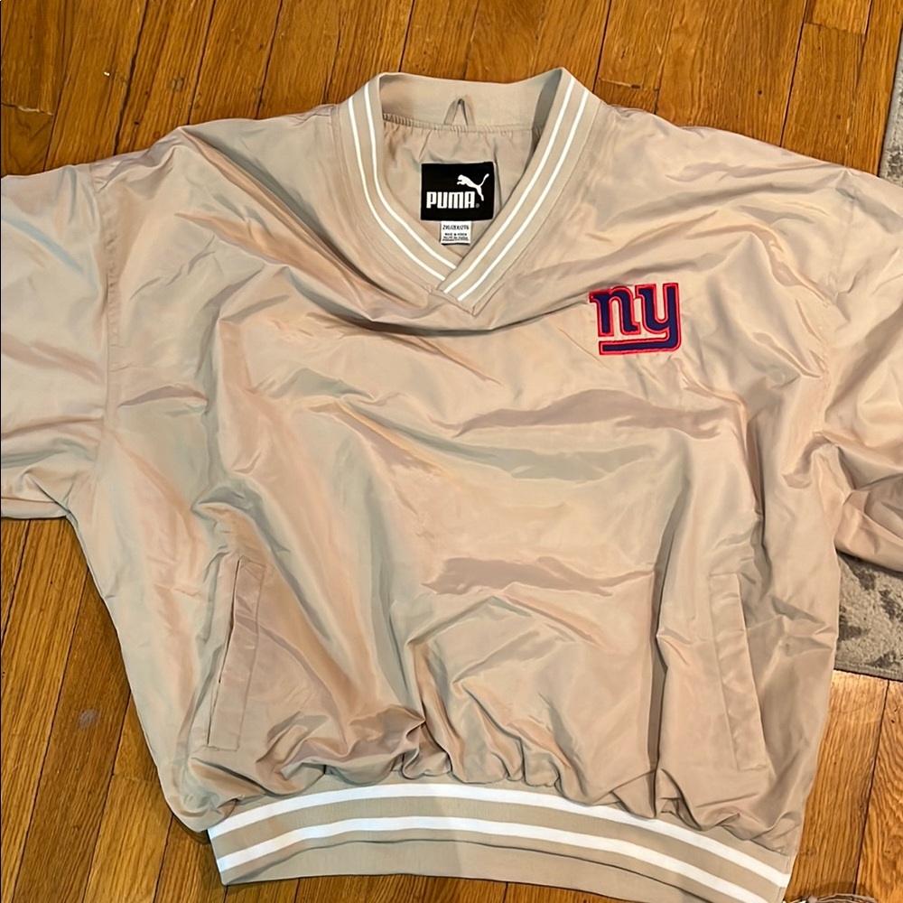 NY Giants Tan training jacket by Puma